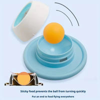 Gamelle Anti-Glouton & Jouet d'Éveil pour Chat — 2 en 1