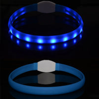 Collier LED Lumineux Rechargeable USB — Sécurité Nocturne