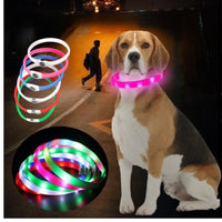 Collier LED Lumineux Rechargeable USB — Sécurité Nocturne