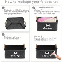 Panier de Rangement Jouets en Feutre — Coffre Organiseur