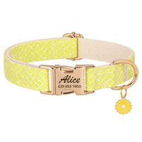 Collier Floral Personnalisable avec Gravure du Nom