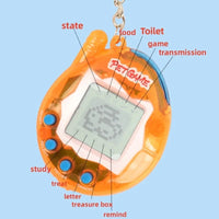 Tamagotchi Rétro Transparent — 168 Animaux Virtuels en 1