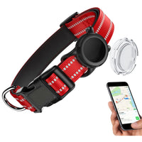 Collier Imperméable Porte-AirTag Réfléchissant — Toutes Tailles