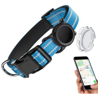 Collier Imperméable Porte-AirTag Réfléchissant — Toutes Tailles