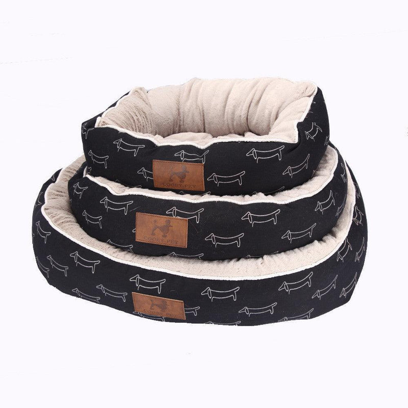Panier Rond CozyPaws — Housse Amovible Lavable
