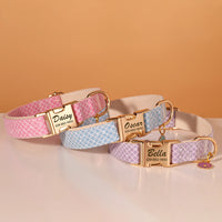 Collier Floral Personnalisable avec Gravure du Nom