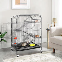 Cage Extérieure à Roulettes pour Animaux — Grande Contenance