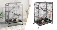 Cage Extérieure à Roulettes pour Animaux — Grande Contenance